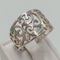 Beautiful sterling silver ring - size U - 4.1 g