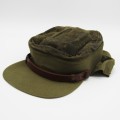 SA Union Defence Force flap cap - hardened top