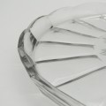 Beautiful Crystal glass round serving snack platter