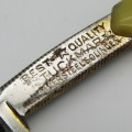 Vintage Tuckmar cut throat straight razor in box - blade chipped