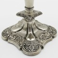 Beautiful silverplated 3 - arm candlestick