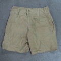 SA Union Defence Force khaki shorts - Waist 80 cm