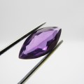 Lab grown sapphire of 8,177 carat - identical to a natural sapphire - Medium dark toned purple