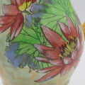 Vintage Royal Doulton Porcelain pitcher with flower design - fine hairline cracks - Height 19 cm