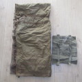 Old SA Army ground sheet / bivvy with cover - zip broken