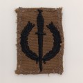 SADF Recce operator nutria cloth badge - not sure if authentic