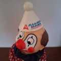 Vintage Allied Bank Clown Piggy Bank with Growing Tummy
