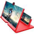 Screen Magnifier - 12 Inch 3D HD Mobile Phone Foldable Magnifying Projector Screen Accessory
