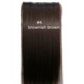 High Quality Heat Resistant washable hair extensions  #4 Dark Brown