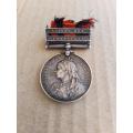 QUEENS SOUTH AFRICA MEDAL - UMVOTI MOUNTED RIFLES