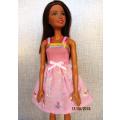 Barbie doll's summer nightie - pink anglaise + pink