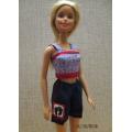 Barbie doll's shorts and strap top - navy and blue
