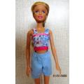Barbie doll's  shorts and strap top - blue special