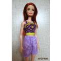 Barbie doll's shorts and top - purple special