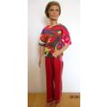 Ken doll's pants and T-shirt - red