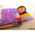 REDUCED TO CLEAR Barbie doll`s sleeping bag - geometric bright