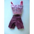 Barbie doll`s shorts and strap top - plum