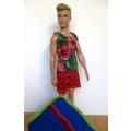 Ken doll`s beach set - red and blue