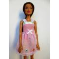 Barbie doll`s summer nightie - pink anglaise