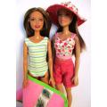 Barbie doll`s BEACH FUN set -costume/towel/shorts/top/sunhat