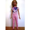 Barbie doll`s pants and crop top - pink
