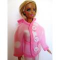 Barbie doll`s fleece hoodie and leggings - pink