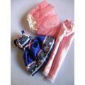 Barbie doll`s party dress with petticoat and leggings