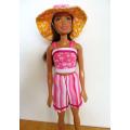 Barbie doll`s SUMMER HOLIDAY set No 19 - 5 outfits plus sleeping bag