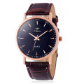 Jijia Business Quartz Watch with Double Scales Leather Band for Men