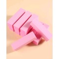 10pcs Pink Nail Buffers File Sponge Polish Nail File Rectangular Shape Manicure Sanding Nail Tool