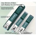 Nail Clippers With Nail File Set, Sharp Edge Fingernail And Toenail Clipper Cutter