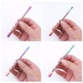 4pcs Nail Art Cuticle Pusher Set Double-Ended Stainless Steel Peeler Scraper Gel Nail Polish Remover