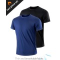 2-Piece Set Quick-drying Men`s Running Casual Fitness Sports T-shirt (L)