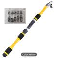 Telescopic Fishing Rod - Light, Portable, And Durable Glass Fiber Fishing Pole with 100pcs Hooks