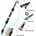 Telescopic Fishing Rod - Light, Portable, And Durable Glass Fiber Fishing Pole with 100pcs Hooks