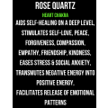Rose Quartz Drilled Heart Pendant