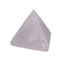 Rose Quartz  Crystal Pyramid approximately 3cm in length, width and height.