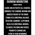 Rainbow Moonstone Rough 250gram  include naturally forming Black Tourmaline.
