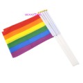 Rainbow Hand Flag - Lesbian Gay Pride LGBT For Decoration 14 x 21cm cm (In Stock)