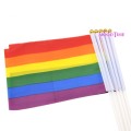 Rainbow Hand Flag - Lesbian Gay Pride LGBT For Decoration 14 x 21cm cm (In Stock)