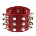 Unisex Gothic BDSM Spikes Punk Bracelet - Red(In Stock)