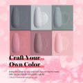 Beetles Gel Nail Polish Kit with U V Light 48W LED Nail Lamp 6 Colors Nude Gray Pink Gel Polish kit