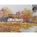 Marthinus. Le Grange - A little house in the woods. Done in oils