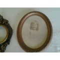 Three assorted vintage picture frames