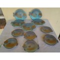 stunning fish porcelain set of serving dishes and side plates