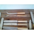 assorted lot of vintage bone handle cutlery