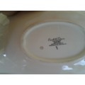 stunning and collectable soft pink and floral scene calton wear display dish