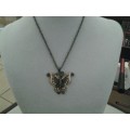 very pretty on a metal chain stunning costume butterfly pendant