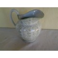 large green and white  porcelain  water jug or display jug