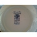 A set of four vintage blue and white  Johnson brothers Haddon hall soup bowls